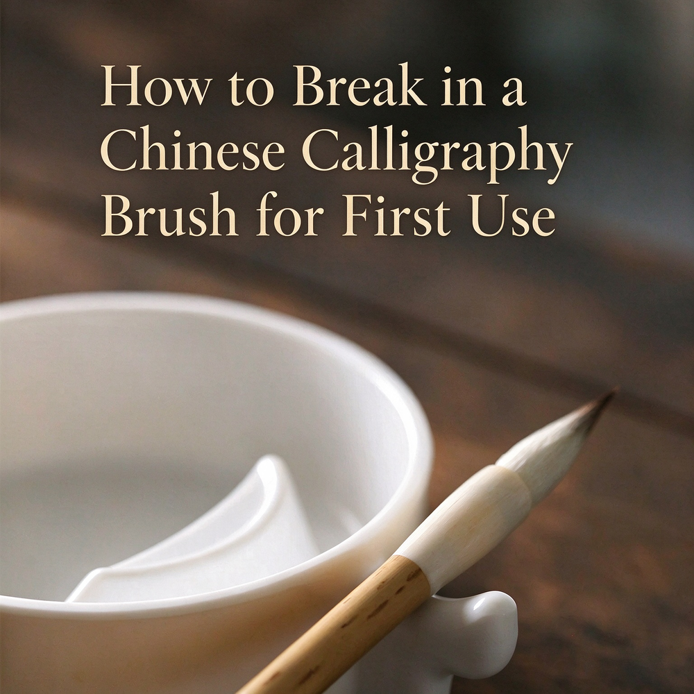 How to Break in a Chinese Calligraphy Brush for First Use