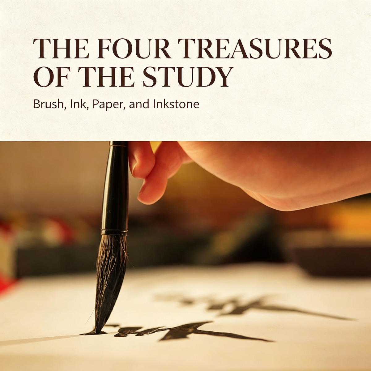 The Four Treasures of the Study: Brush, Ink, Paper, and Inkstone