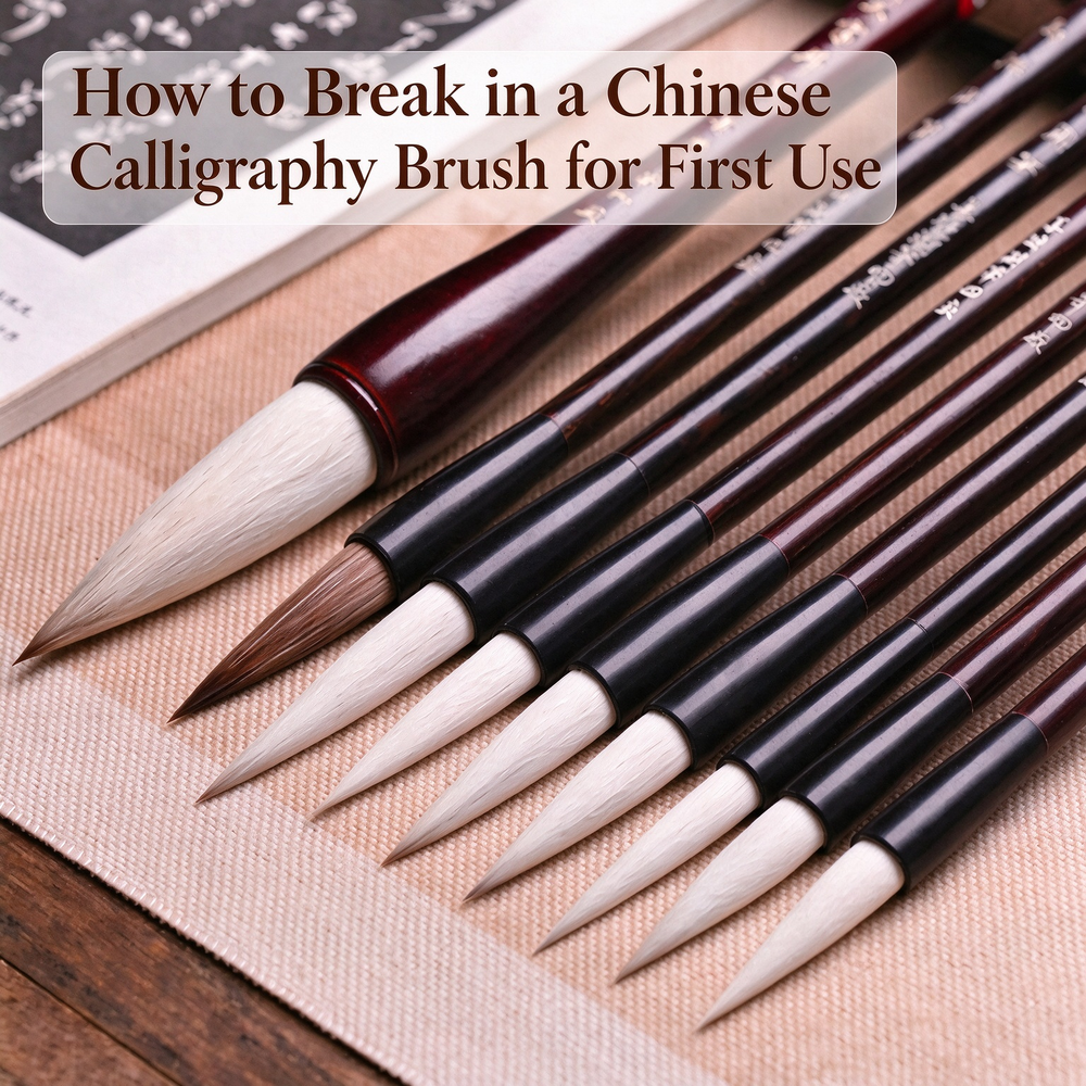 How to Break in a Chinese Calligraphy Brush for First Use