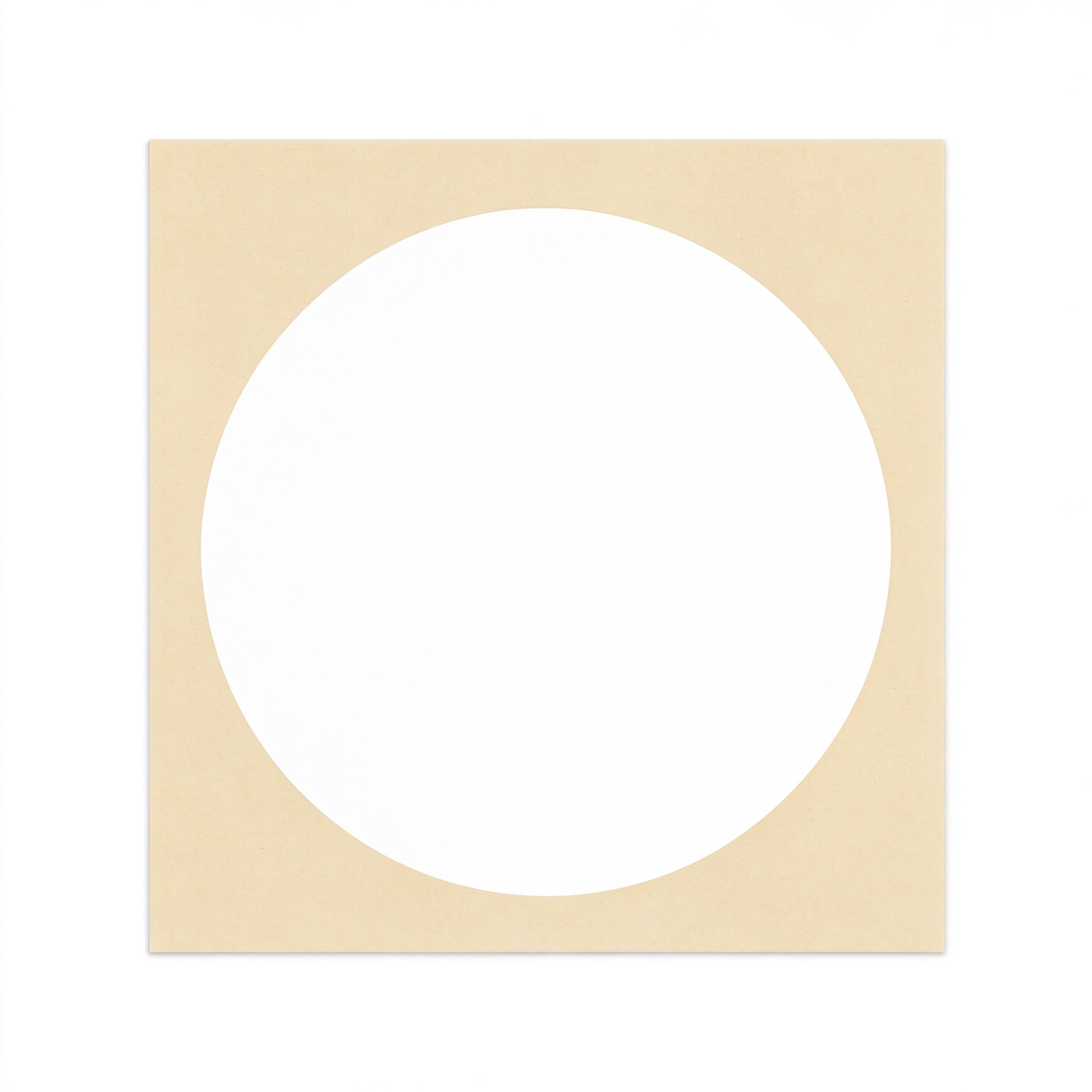 Red Star Chinese Xuan Paper Round Cards for Sumi Painting, 10 Sheets