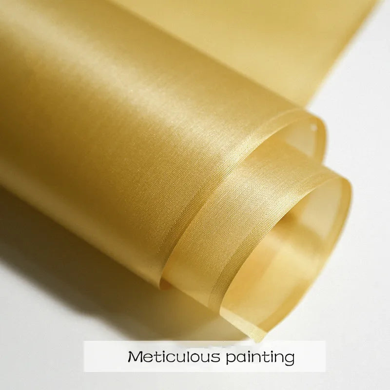 Handmade Silk Ripe Rice Paper – Small Regular Script & Meticulous Painting