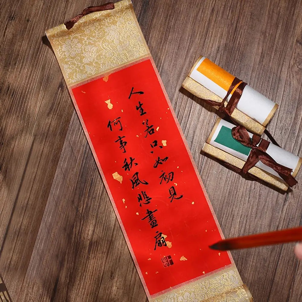 Blank Rice Paper Hanging Scroll for Calligraphy & Painting
