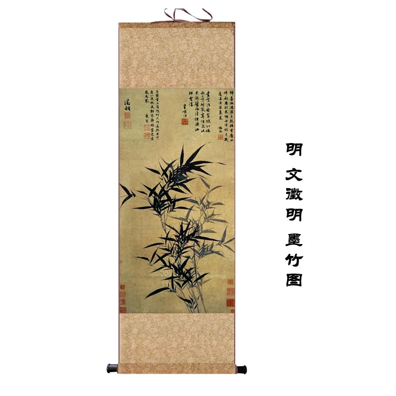 Chinese Silk Scroll – Flower & Bird Painting Wall Art