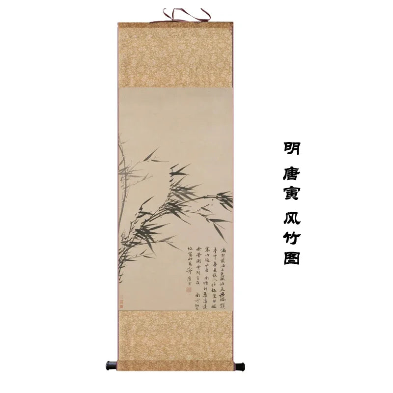 Chinese Silk Scroll – Flower & Bird Painting Wall Art