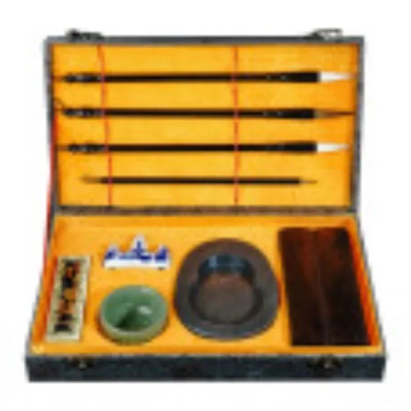 Four Treasures Calligraphy Set – Brush Ink Paper for Adults