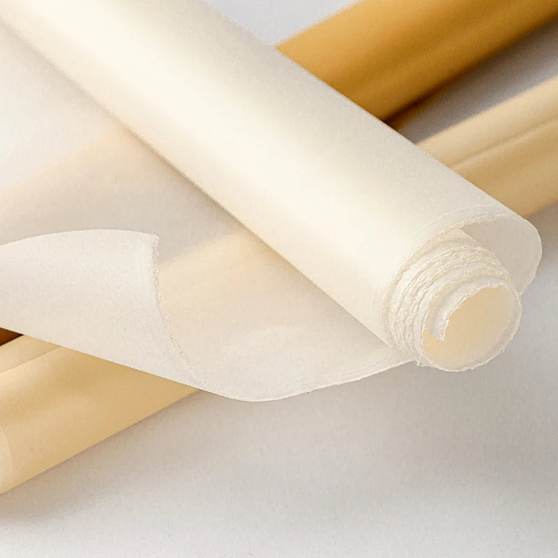 Handmade Silk Ripe Rice Paper – Small Regular Script & Meticulous Painting