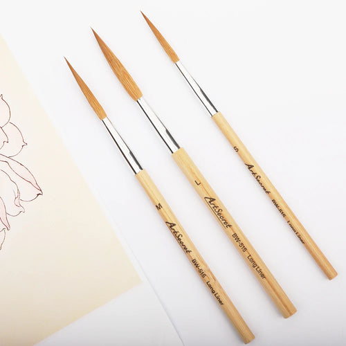 3 PCS Mini Fine Detail Watercolor Brushes