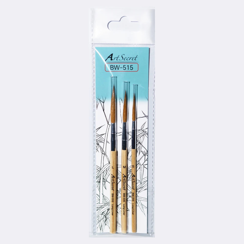 3 PCS Mini Fine Detail Watercolor Brushes