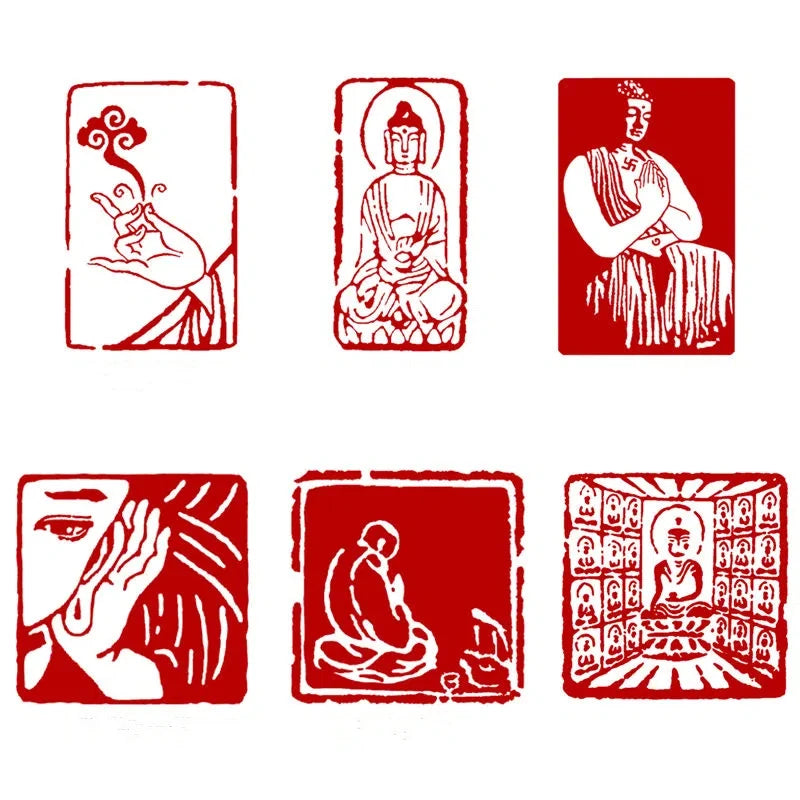 Buddha Statue Stone Stamp Seal – Calligraphy & Painting