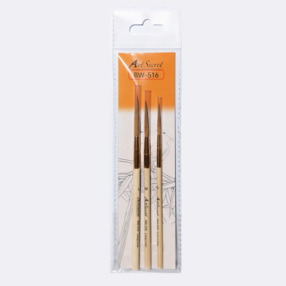 3 PCS Mini Fine Detail Watercolor Brushes