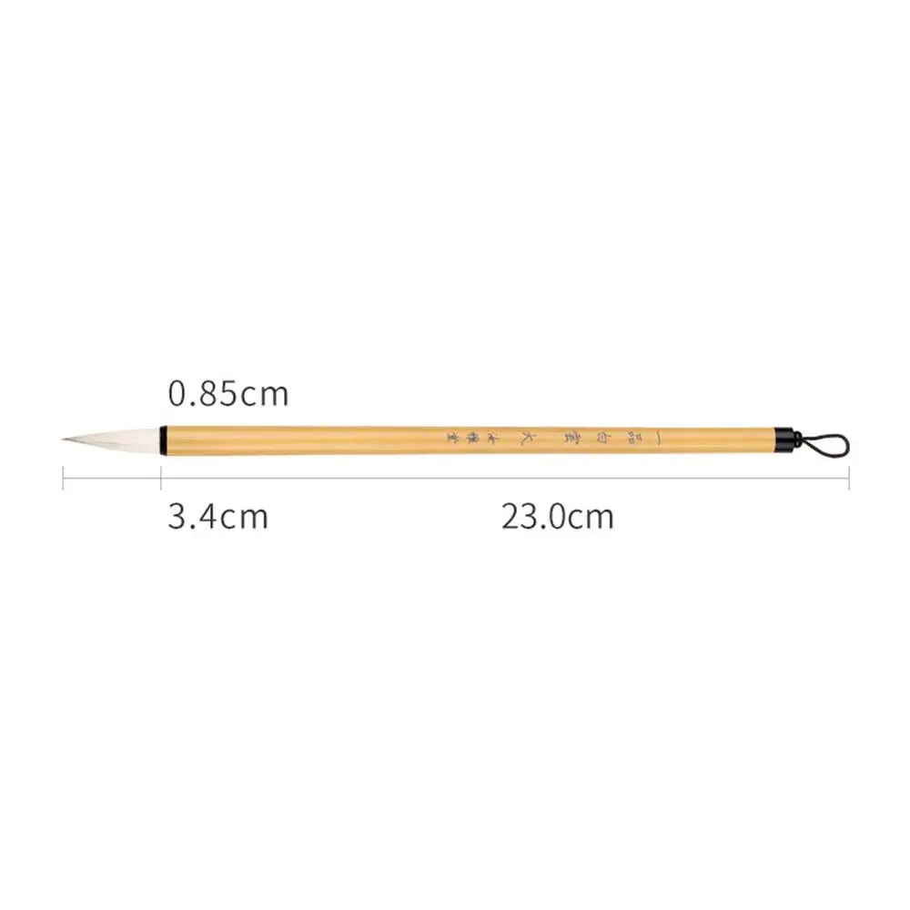 Traditional Chinese Calligraphy Brush – Bamboo & Wolf Hair, Medium Regular Script