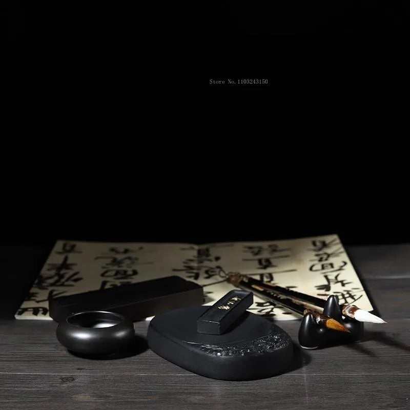 Wenfang Four Treasures Calligraphy Set – Brush Ink Paper Inkstone