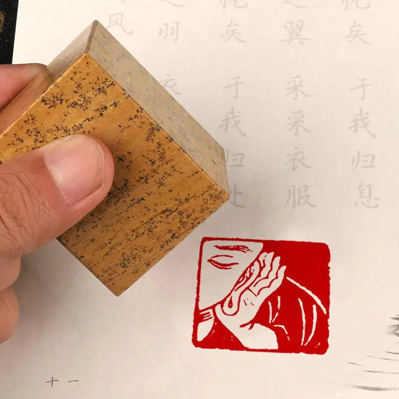 Buddha Statue Stone Stamp Seal – Calligraphy & Painting