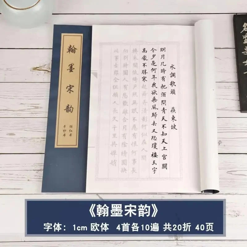 Regular Script Calligraphy Copybook – Shou Jinti Practice
