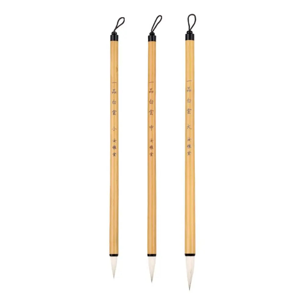 Traditional Chinese Calligraphy Brush – Bamboo & Wolf Hair, Medium Regular Script