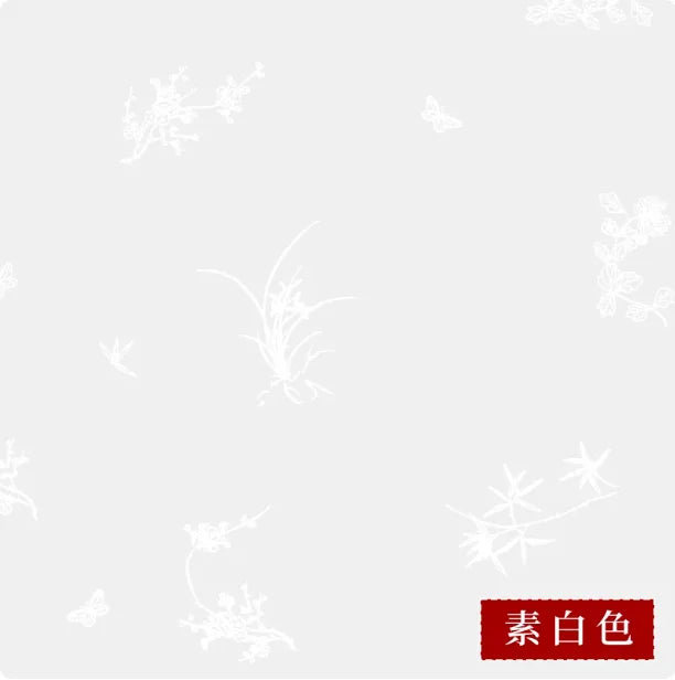 Wax Dye Rice Paper Scroll – Plum Orchid Bamboo Chrysanthemum