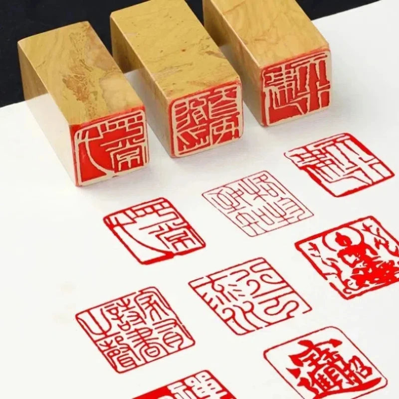Buddha Statue Stone Stamp Seal – Calligraphy & Painting