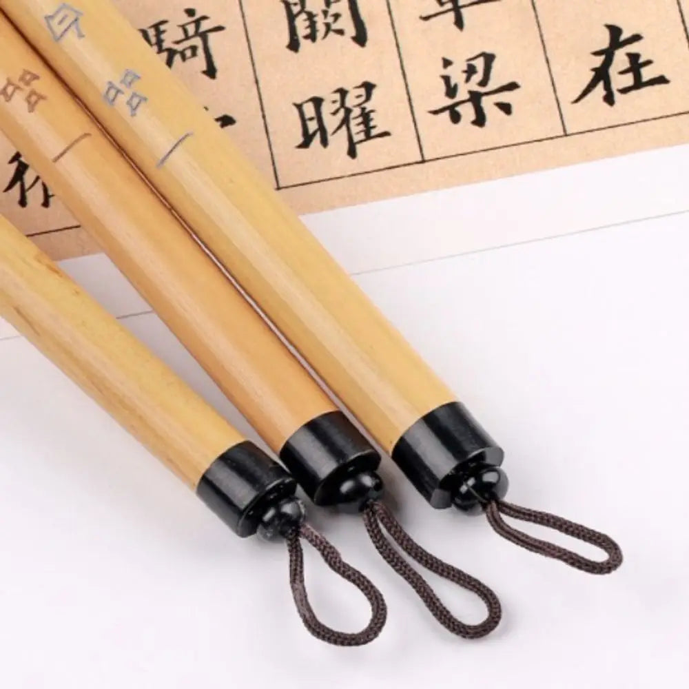 Traditional Chinese Calligraphy Brush – Bamboo & Wolf Hair, Medium Regular Script