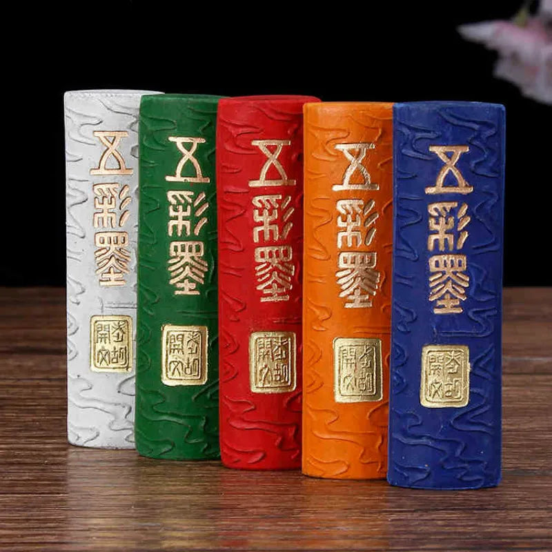 Chinese Colored Ink Stick Set – Hui Ink for Calligraphy Painting