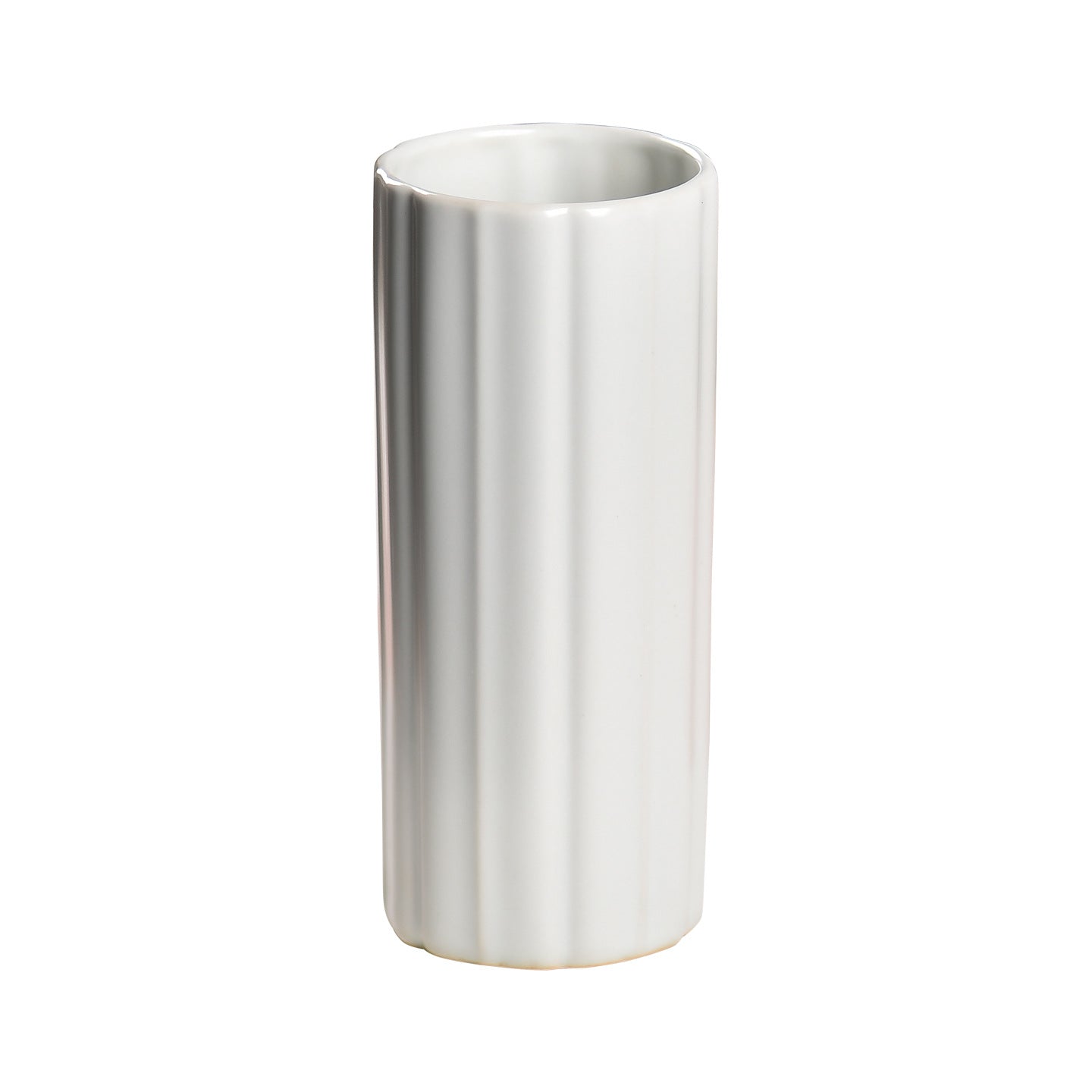 Ceramic Brush Holder – Ribbed Desk Organizer for Calligraphy & Painting packaging - BrushPaper.com
