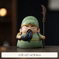 Ceramic Guan Yu Tea Pet Figurine | Warrior & Scholar Styles close-up detail - stationery by Generic