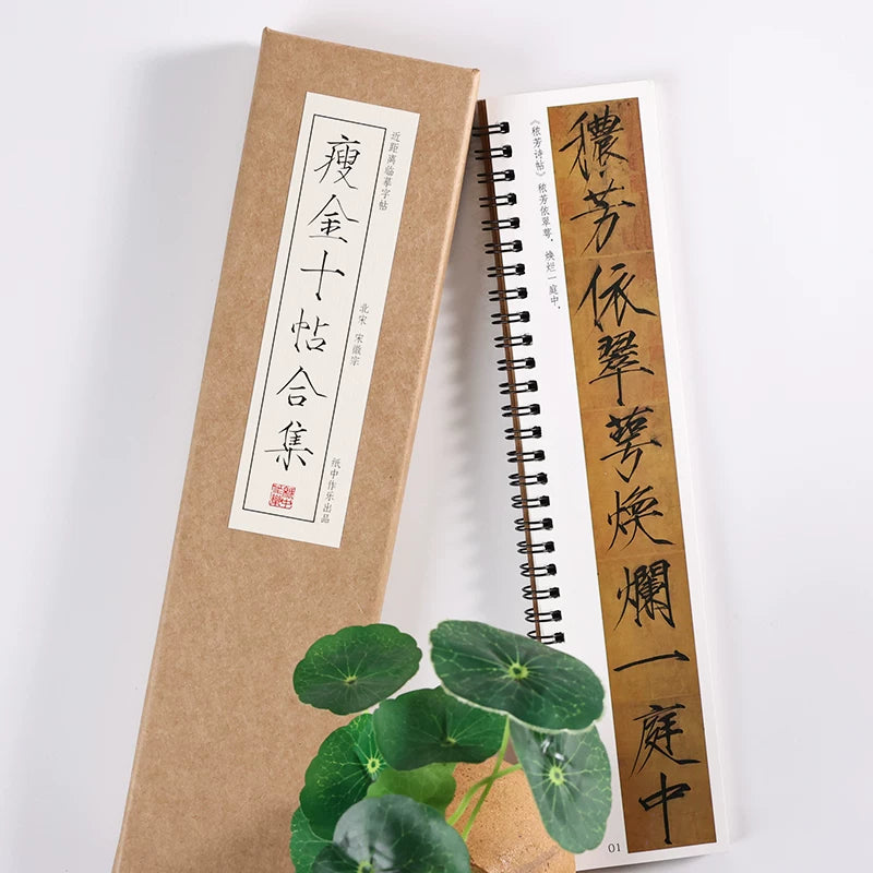 Emperor Huizong Slender Gold Script Copybook – Ten Masterpieces Collection packaging - Calligraphy Copybook by Generic