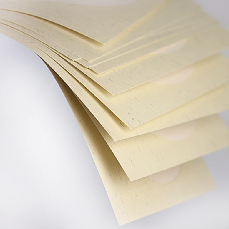 Hongxing Chinese Xuan Paper Round Cards for Sumi Painting, 10 Sheets close-up detail - Chinese Xuan Paper by Red Star (红星)
