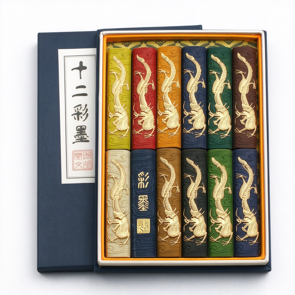 Hukaiwen Ink Sticks, Five/Seven/Twelve-Color Sets