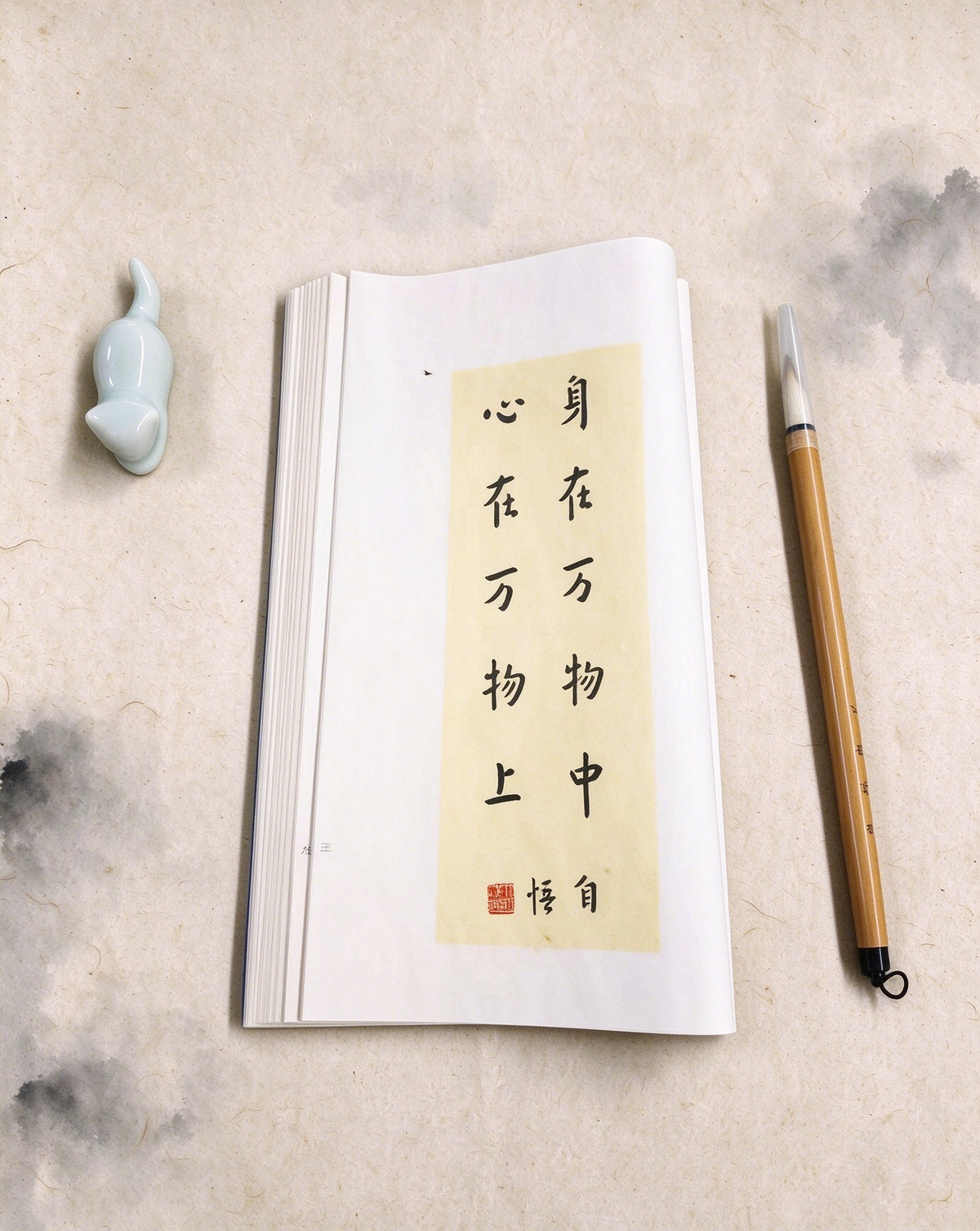Master Hong Yi's Handwritten Sayings Collection, Traditional Chinese Calligraphy Book