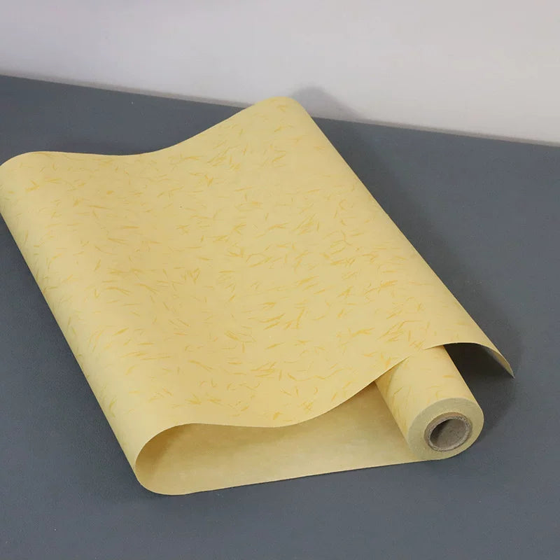 Imitation Silk Patterned Rice Paper for light Gongbi painting texture detail - Chinese Xuan Paper by BrushPaper.com