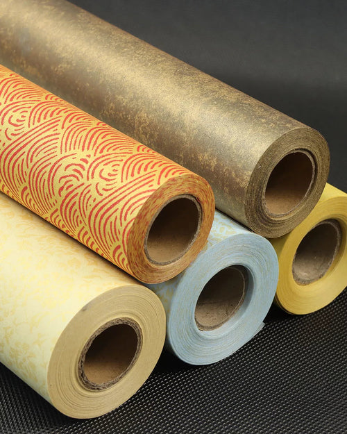 Imitation Silk Patterned Rice Paper for light Gongbi painting - Chinese Xuan Paper by BrushPaper.com