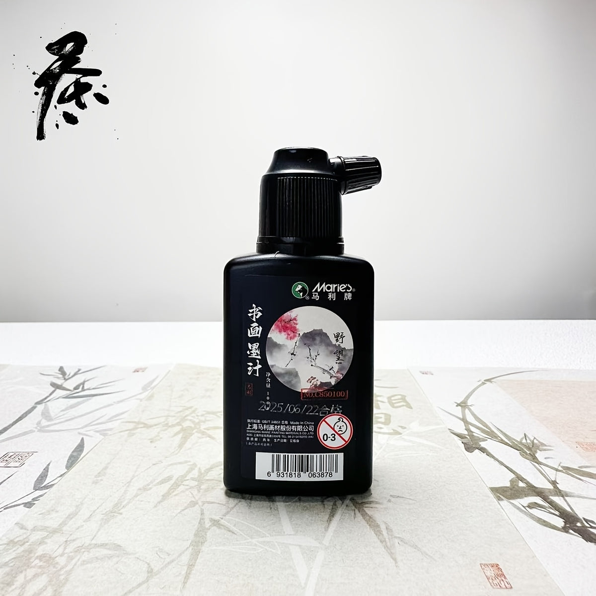 Professional Calligraphy Ink — Traditional Black | Chinese, Japanese & Korean Brush Writing | 100g / 250g / 500g close-up