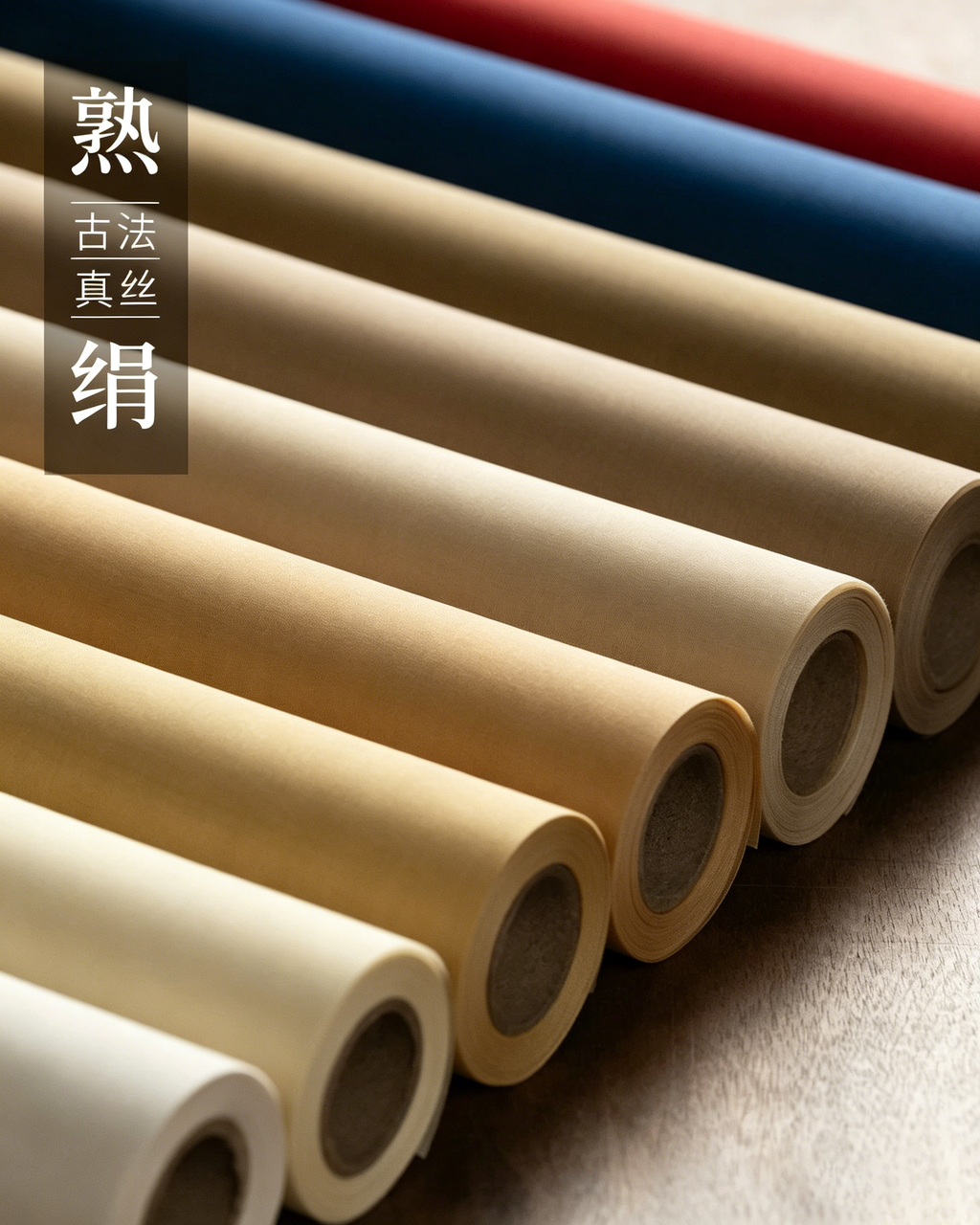 Pure Mulberry Silk Sized Painting Silk for Gongbi and Calligraphy - Painting Silk by Shanlian Hubi (善琏湖笔)