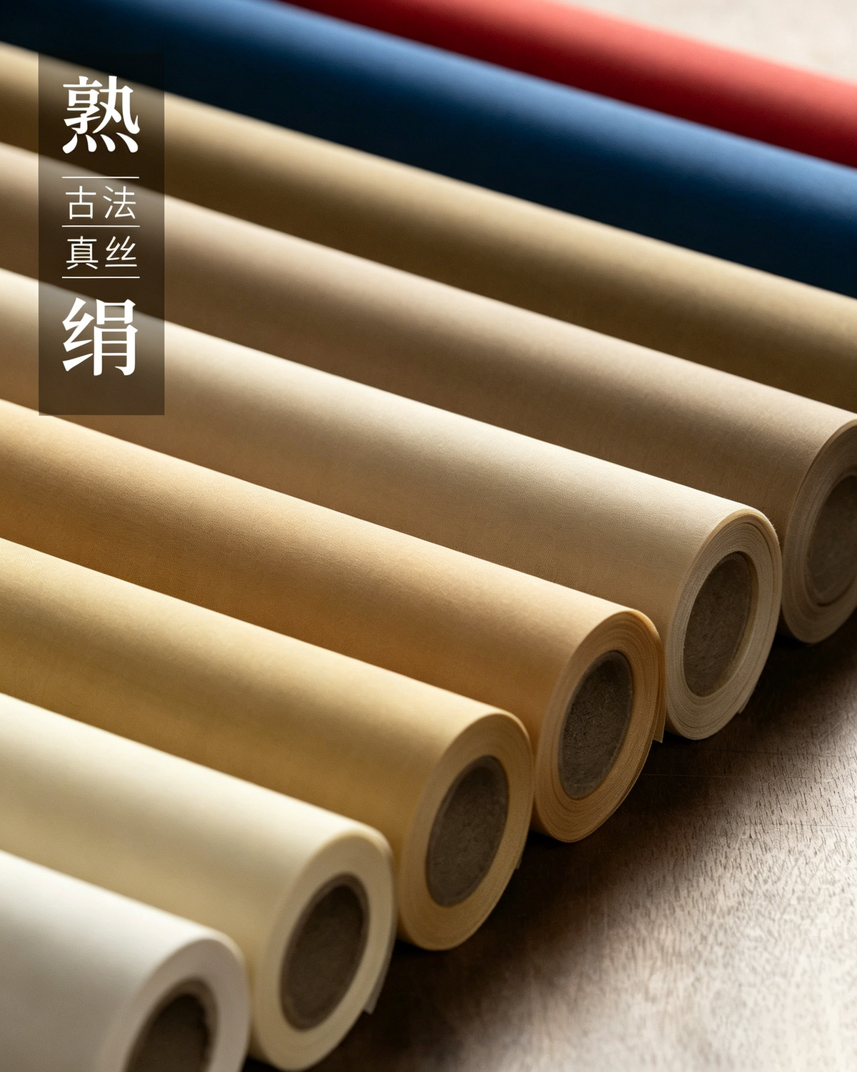 Pure Mulberry Silk Sized Painting Silk for Gongbi and Calligraphy - Painting Silk by Shanlian Hubi (善琏湖笔)