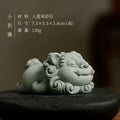 Reclining Lion Brush Rest & Paperweight | Sandstone-Style close-up detail - Paperweight by Generic