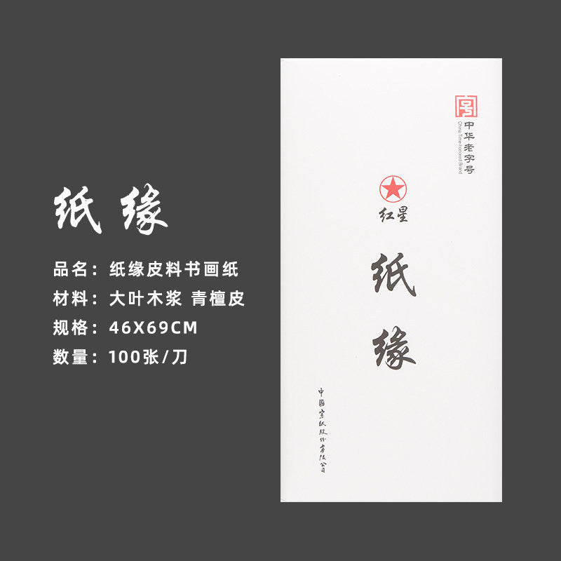Red Star Xuan Paper – Raw & Semi-Processed for Calligraphy and Chinese Painting close-up detail - Xuan Paper by Red Star (红星)