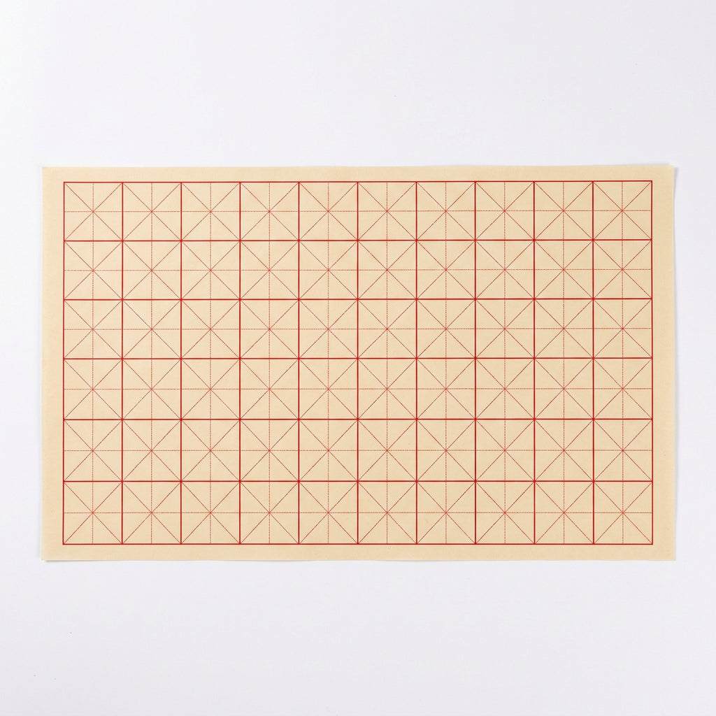 Rongbaozhai Chinese Calligraphy Paper – Antique-Style Mi Zi Grid side view - Chinese Xuan Paper by Rongbaozhai (榮寶齋)