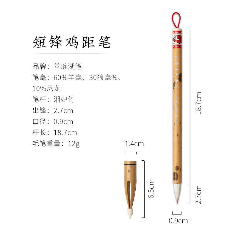 Shanlian Hubi Chinese Calligraphy & Painting Brushes for beginner and artist close-up detail - Chinese Calligraphy Brushes