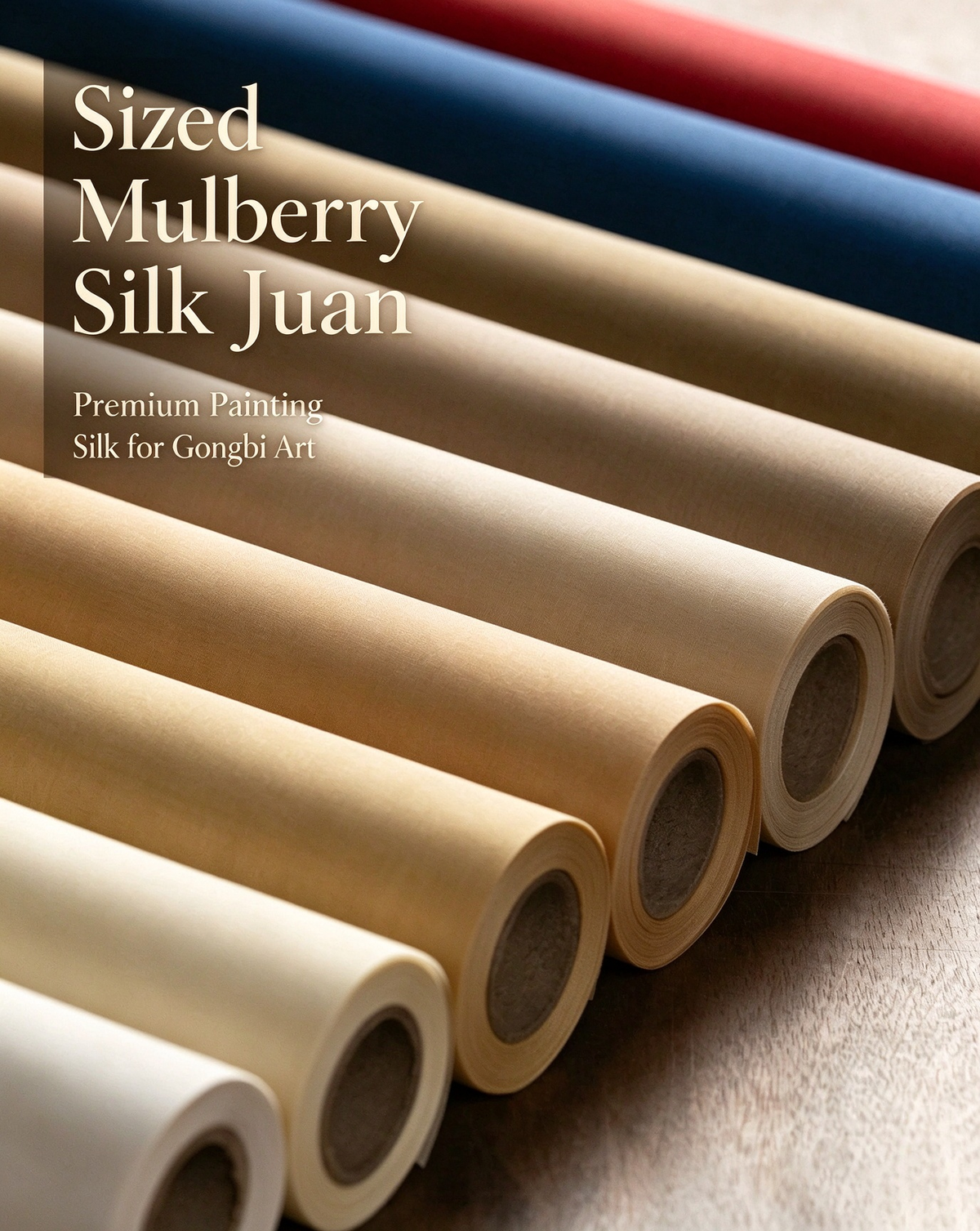 Sized Mulberry Silk Juan – Premium Painting Silk for Gongbi Art