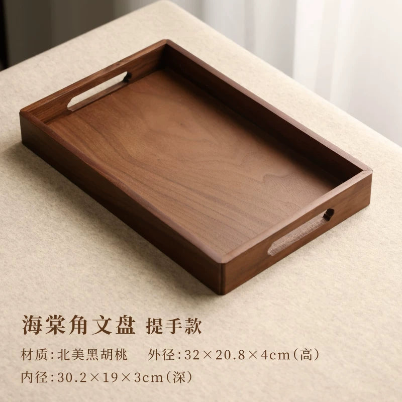 Walnut Wood Calligraphy Brush Tray – Mortise & Tenon Scholar's Desk Organizer for Brushes, Seals & Ink Stones packaging