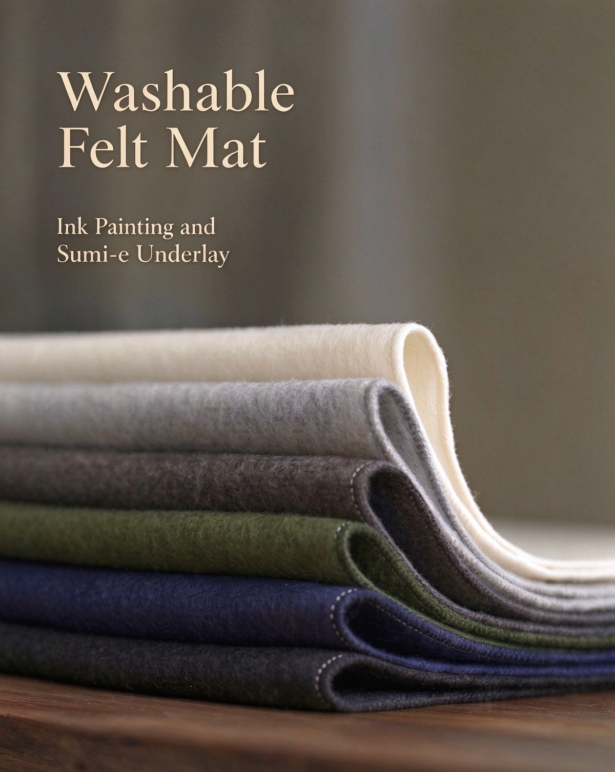Washable Felt Mat – Ink Painting and Sumi-e Underlay - Chinese Calligraphy Accessories by Wenxintang