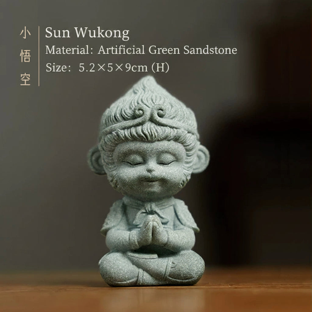 Wukong Figurine – Desk Paperweight & Study Decor Gift close-up detail - Decorative Figurine by Generic