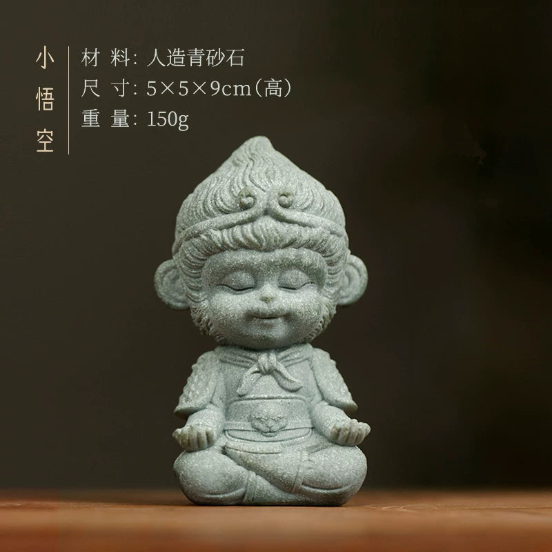 Wukong Figurine – Desk Paperweight & Study Decor Gift side view - Decorative Figurine by Generic