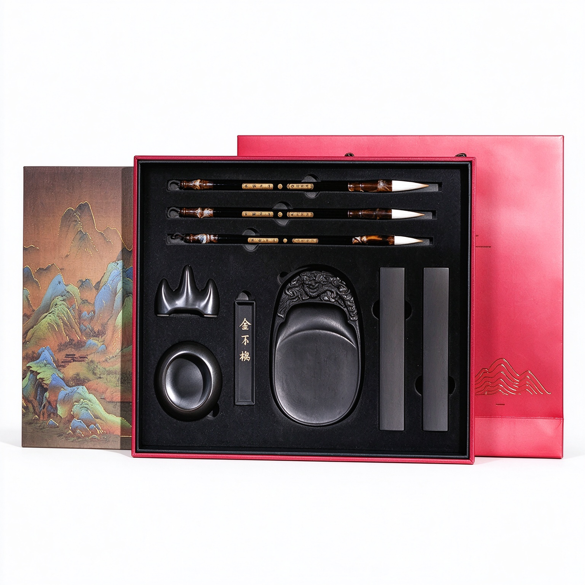 Xiling Yinshe Chinese Calligraphy Set – Only This Verdant Green Four Treasures