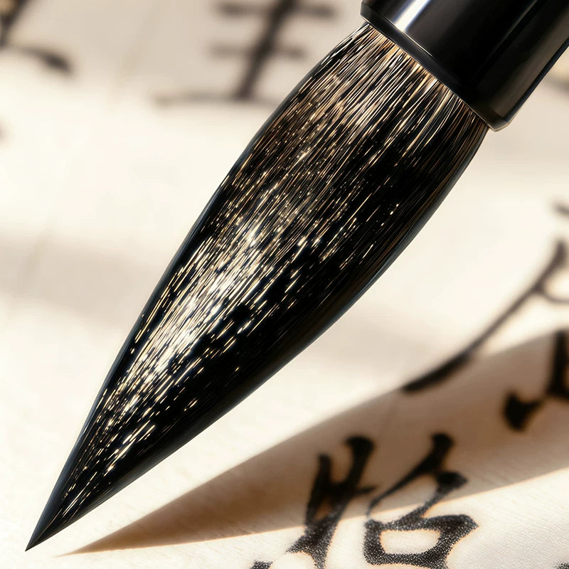 Zhou Huchen Yanti Regular Script Mixed-Hair Calligraphy Brush – Practice Brush for Students & Beginners - Zhou (view 7)